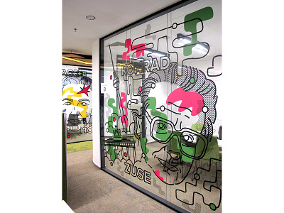 WEBINTERPRET_MURALS and WALL ILLUSTRATIONS andrzej wieteszka illustration interiordesign mural wall painting wieteszka