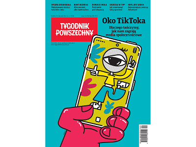 Tygodnik Powszechny Magazine no. 4/2021 cover cover illustration edytoriali illustrations magazine press press illustrations tiktok