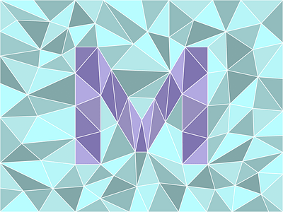 M 36daysoftype 36daysoftype07 adobe illustrator aqua illustration illustrator purple type typography vector art