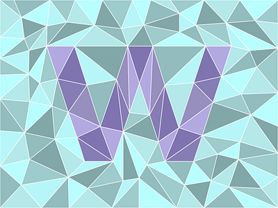 W 36daysoftype 36daysoftype07 adobe illustrator aqua design illustration illustrator purple typography vector