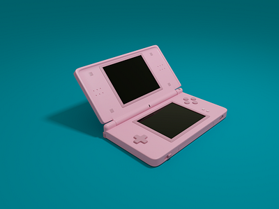 Nintendo DS Lite 3dillustration c4d cinema4d console gaming nintendo nostalgia octanerender render videogames