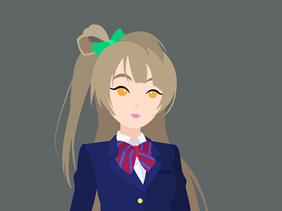 Kotori Minami adobe illustrator anime anime art fanart idol illustration illustrator kotori minami love live vector art