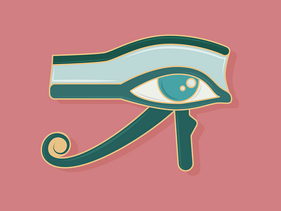 Eye of Horus adobe illustrator cute egypt egyptian eye hieroglyphs history horus illustration symbol vector vector art