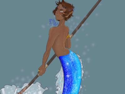 mer!Lance mermay mermaid mer!lance lance mclain lance voltron legendary defender voltron design illustration character design