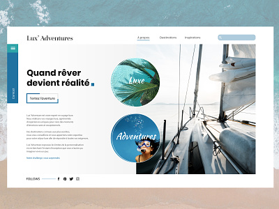 Agence De Voyages adventures illustraor luxe photoshop sketch 3 uidesign uiux design website