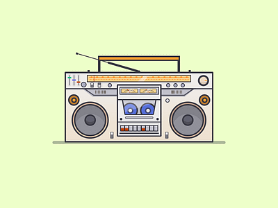 Classic Radio design flat