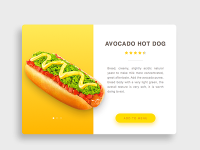 Avocado Hot Dog