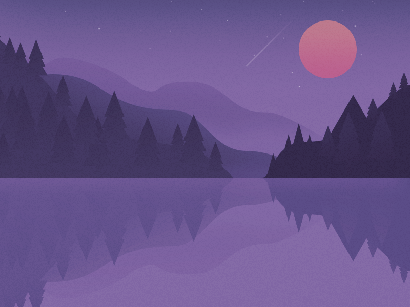 Moon Lake by kawen on Dribbble