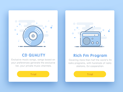 Music Pay Package app board card color design flat fm illustration music pay ui
