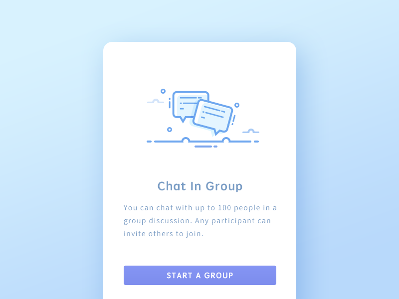 Chat In Group by kawen on Dribbble