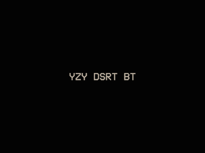 Kanye West YZY DSRT BT concept website animation design kanye kanye west kanyewest minimal minimal animation snickers ui web web deisgn webdeisgn
