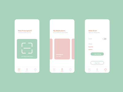 Corpus Medical App app design icon minimal ui ux