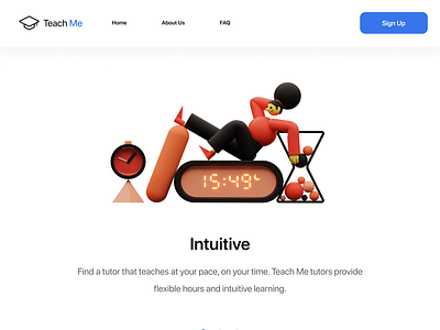 Teach Me Website Design app branding design desktop figma minimal ui ux ux design web webdesign