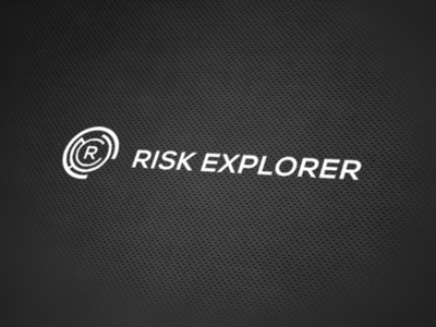 Risk Explorer Logo branding design flat icons logo logo design logotype minimal type vector