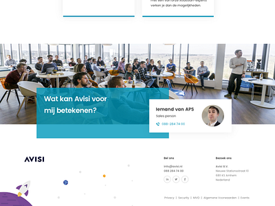 Avisi Website Footer Component