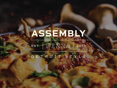 Assembly Pizza branding packaging pattern pizza branding