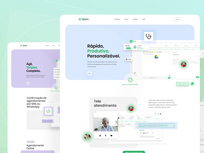 Apolo website health ui ui ux website
