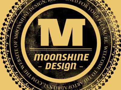 New Badge for Website badge emblem logo moonshine orange