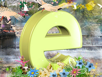 Letter E