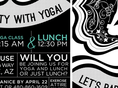 Invite invite lunch type yoga