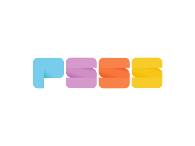 PSSS aiste color custom font letter logo ps pss psss type