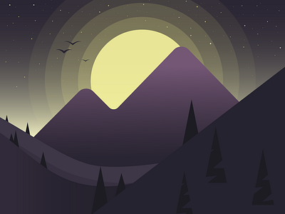 Night mountain