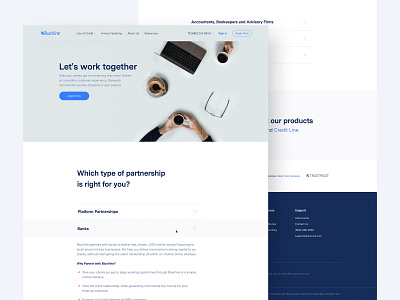 Partners page credit design fin tech fin tech redesign redesign. typography typorgraphy web web design web site design