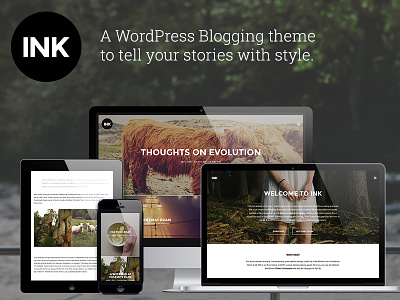 Ink - A WordPress Blogging theme blog narrative photoblogging story storytelling theme themeforest wordpress