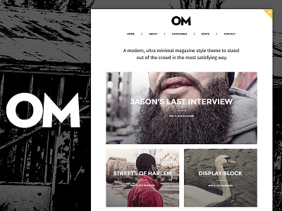 Om - A stylish blogging theme for WordPress