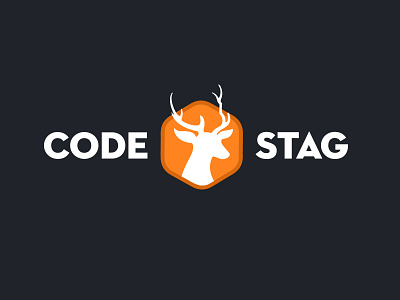 Codestag Logo Concept codestag hexagon logo themeshop