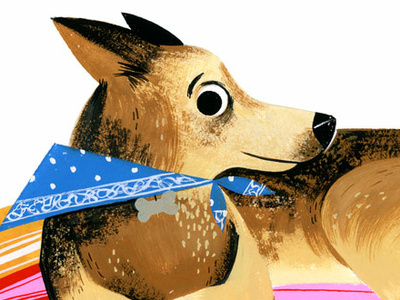 Rusty animals color design dog dog illustration gouache icon illustration kidlit lifestyle pet portrait serape spot illustration visual development