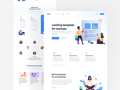 UroLa. - Landing Page app design asif howlader branding clean creative dribbble e commerce figma gfxgeek header interface landing landing page minimal redesign ui ux web apps web design