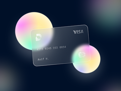 Frosted Glass Card banking blur creative credit card debit card design dribbble e commerce flat frosted glass glass card header mastercard minimal noise texture trendy ui ux visa card web apps