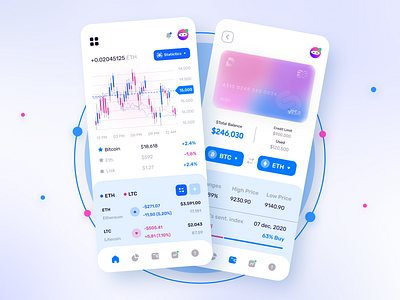Cryptovio - Wallet App 2021 trends banking app bitcoin charts creative crypto exchange crypto wallet cryptocurrency dribbble graph minimal mobile app statistics trading trendy ui ux wallet app web apps web design