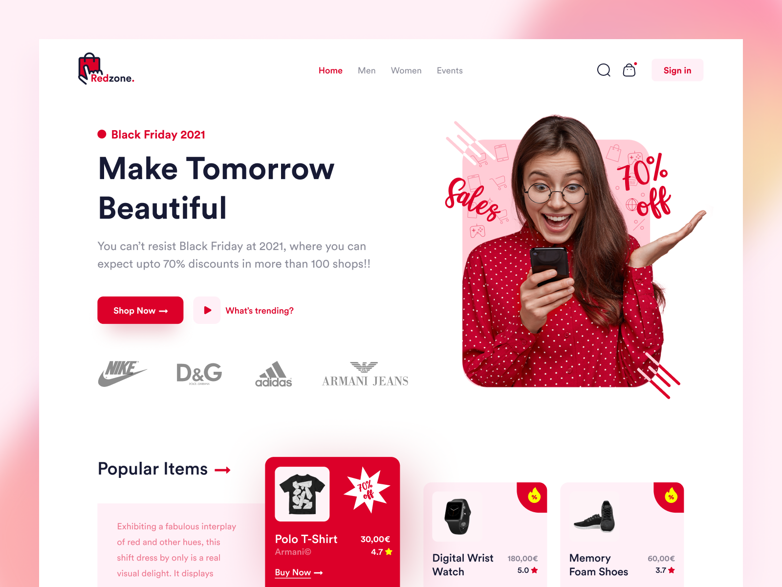 Landing Page Header by Asif Howlader on Dribbble