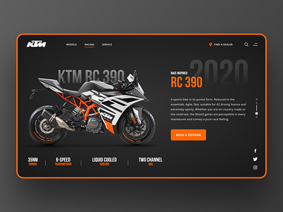 Illustration Ktm Bike designs, themes, templates and downloadable graphic  elements on Dribbble