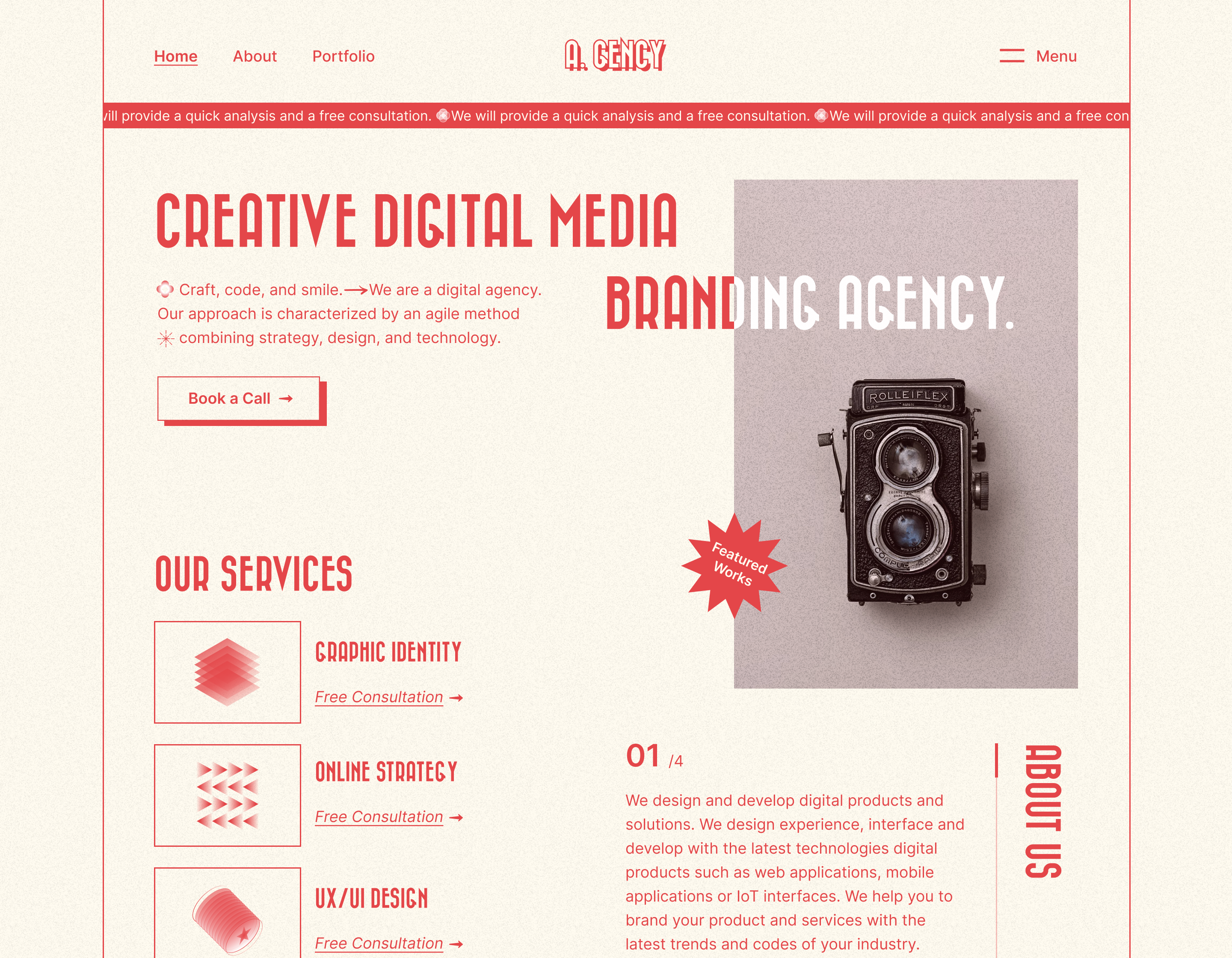 Agency Web Header by Asif Howlader on Dribbble