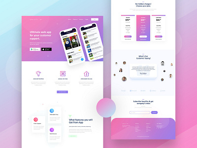 SaasCity - Web Product Support asif howlader branding agency clean dribbble exploration financial gradients header infinitytalent interfacedesign landing page peoples trendy web web app design web apps web design website website agency