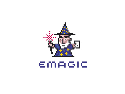 EMAGIC applications art company emagic game gaming logo mobile pixel