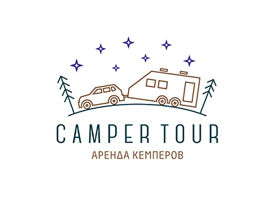 Camper Tour campers camping car line logos machine house rent rent of campers rentel sing travel