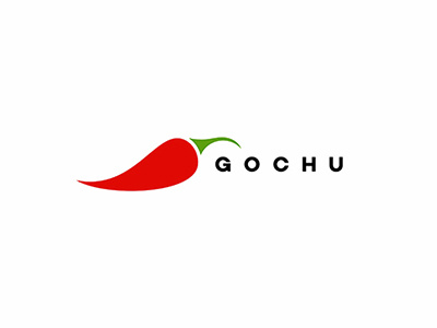 Gochu / Pepper brand flat gochu hot pepper korean logo pepper perec