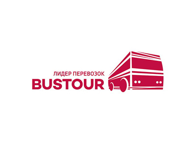 BusTour brand bus car flat icon logos style tour trand transport transportation