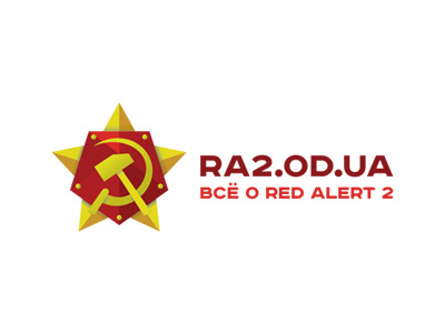 RA2.OD.UA brand game hammer and sickle logo ra2 red alert 2 soviet union star strategy ussr tips website