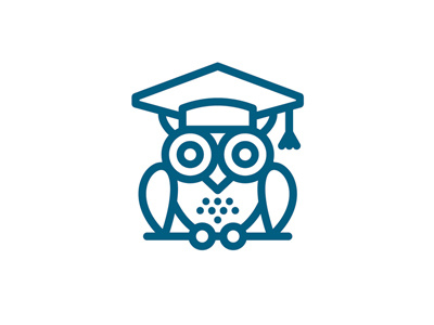 OWL academic wise brand diplomas institute knowledge learning logo odessa owl student studying