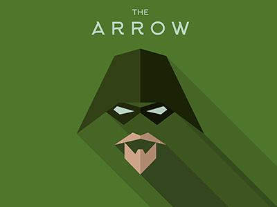 The ARROW arrow bow brand comics dc design flat graphic hero illustration logo superhero