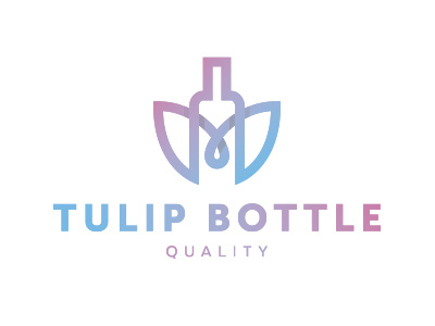 Tulip Bottle alcoholic beverages bottle florist flowers gifts outline pink roses trend tulip wine