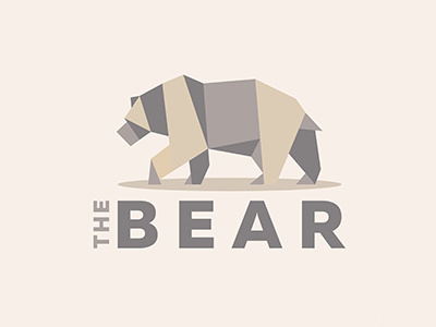 The Bear animal bear flat geometric grizzly idea illustration logo origami polygon polygonal sign