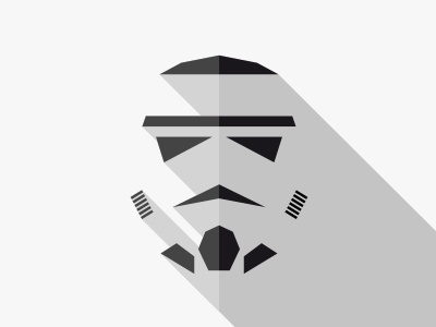 StormTrooper dark design flat icon illustration logo mask star starwars stormtrooper villain wars