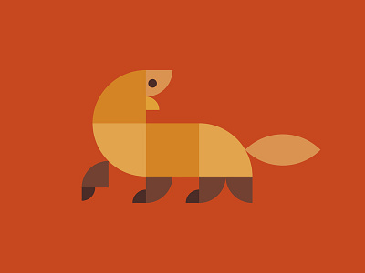 Mongoose — Geometric Logo Animals animals geometry logo logos logoset weasels mongoose monogram section sign trend trend2016