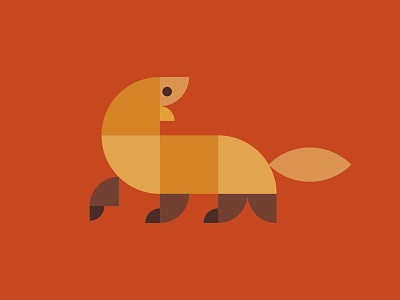 Mongoose — Geometric Logo Animals animals geometry logo logos logoset weasels mongoose monogram section sign trend trend2016